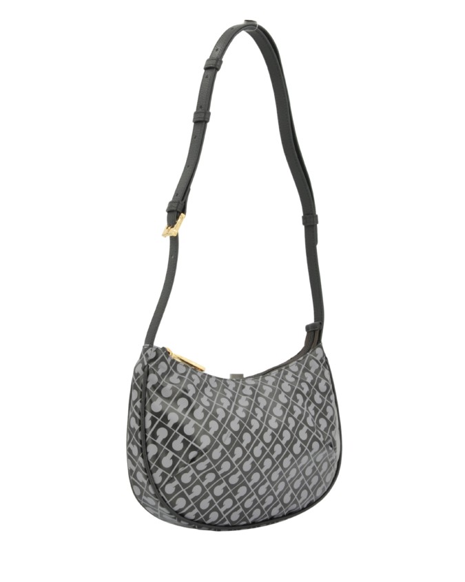  Gherardini - Borsa a tracolla mini con zip dorata in tessuto