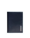 Piquadro – Vertikale Herrenbrieftasche aus RFID-Leder Blue Square