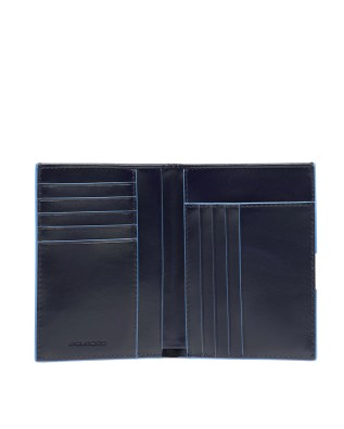 Piquadro – Blue Square RFID Vertical Men's Leather Wallet... 2