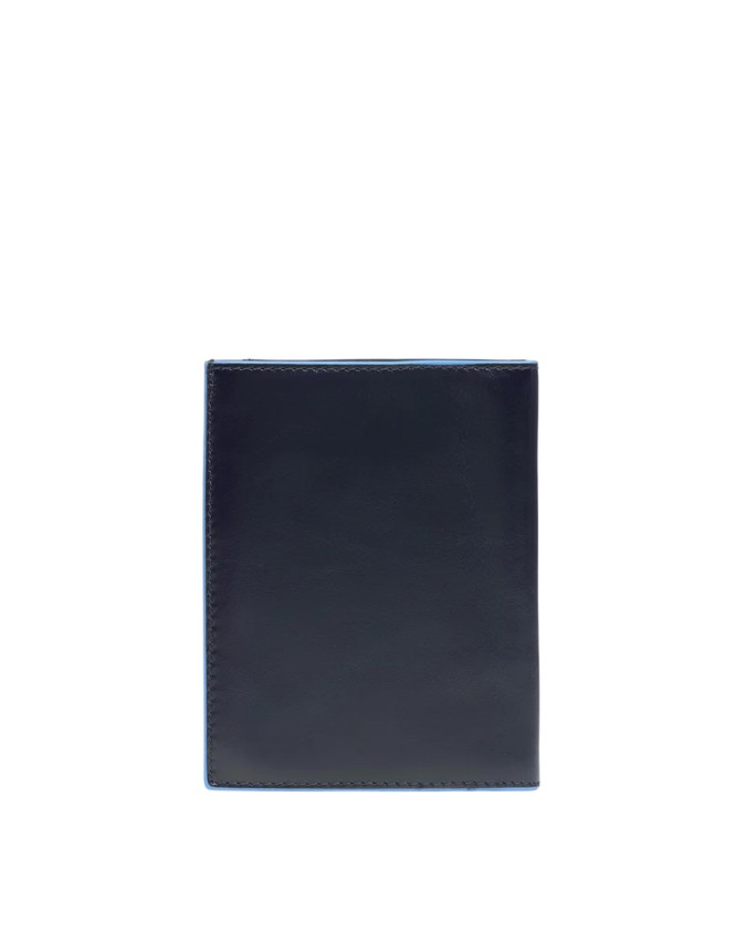  Piquadro – Portafogli uomo verticale in pelle RFID Blue Square