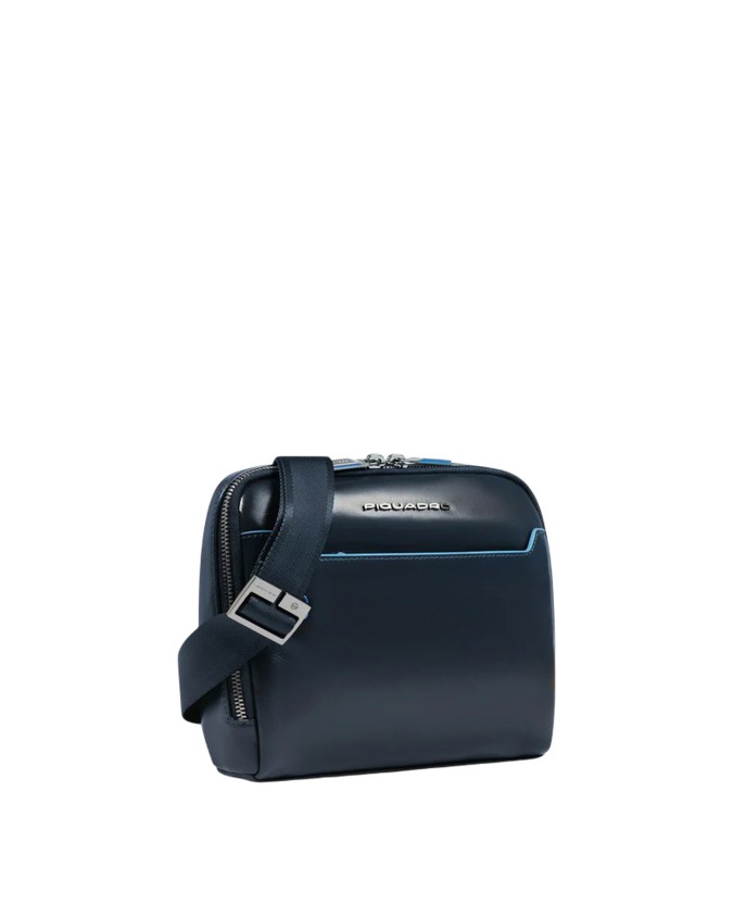  Piquadro - Borsello uomo in pelle con tracolla Blue Square