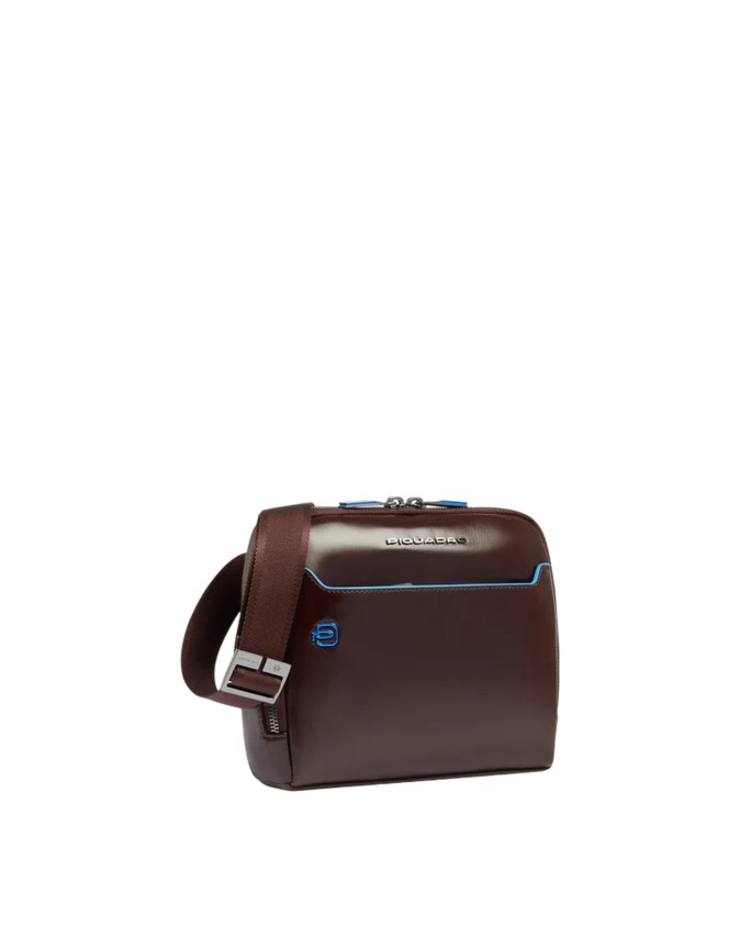  Piquadro - Borsello uomo in pelle con tracolla Blue Square