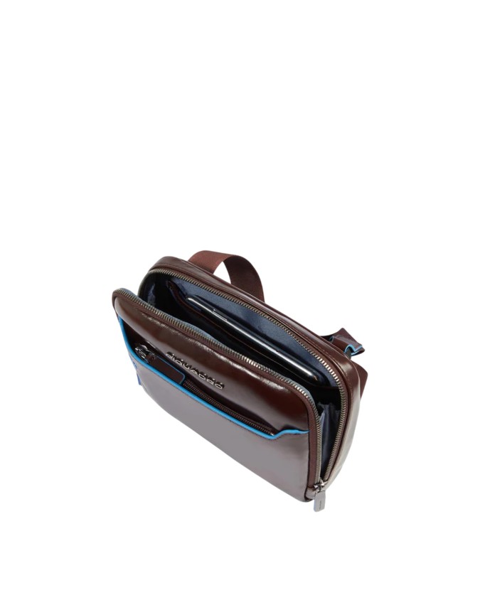  Piquadro - Borsello uomo in pelle con tracolla Blue Square