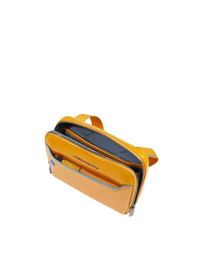  Piquadro - Borsello uomo in pelle con tracolla Blue Square