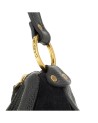 Gabs - Multi-Color Leather Shoulder Bag, Size M, Split Leather with Gold Fringe