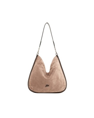 Gabs - Smooth and suede leather shoulder bag, Size M, Lella