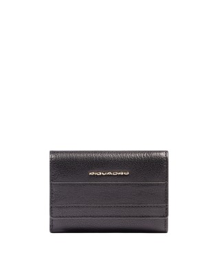 Piquadro - Small women's leather wallet with an...