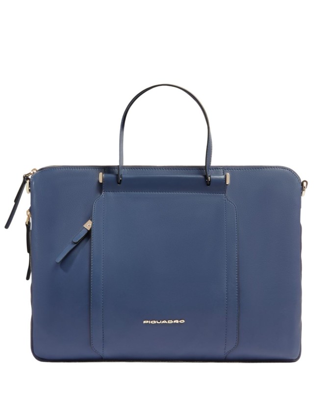 Piquadro - Expandable laptop bag for...