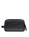  Piquadro - Beauty case in pelle con doppia zip