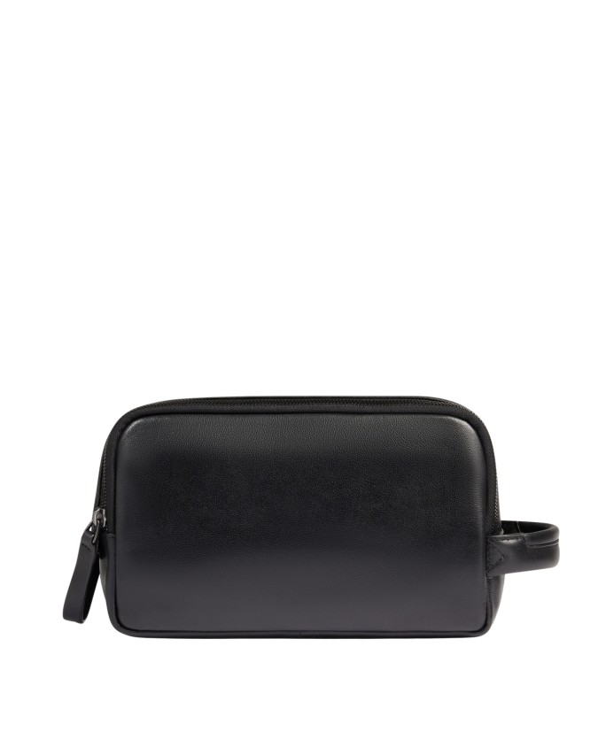  Piquadro - Beauty case in pelle con doppia zip