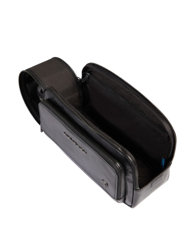  Piquadro - Beauty case in pelle con doppia zip