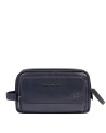  Piquadro - Beauty case in pelle con doppia zip