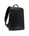  Piquadro - Zaino uomo in pelle porta pc 14'' 1 comparto Blue