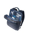  Piquadro - Zaino uomo in pelle porta pc 14'' 1 comparto Blue