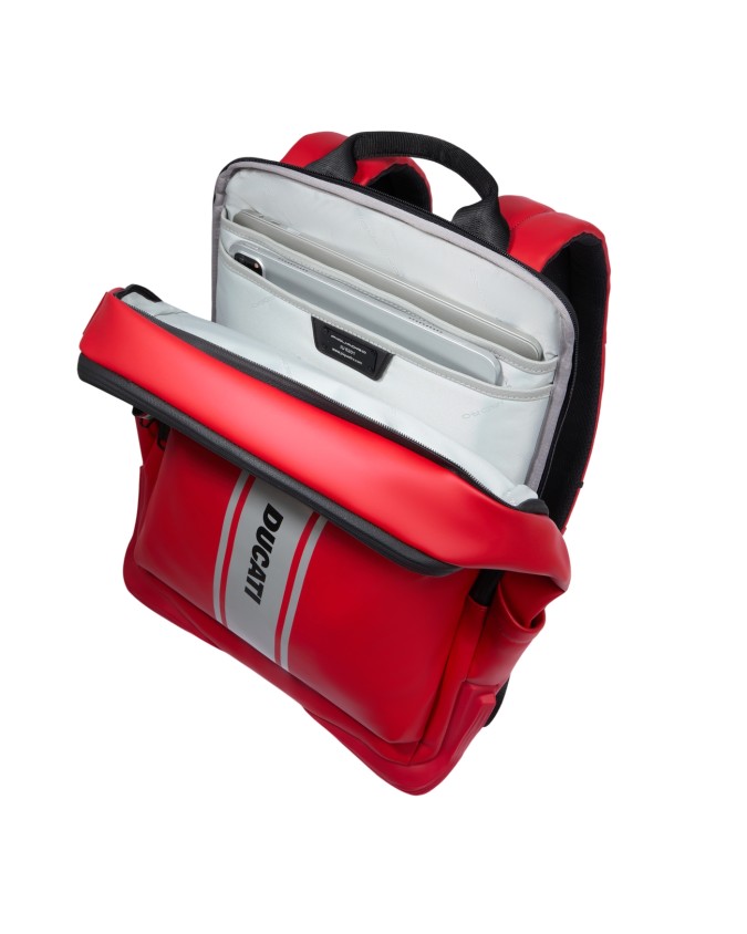 Piquadro - Rubberized fabric backpack...