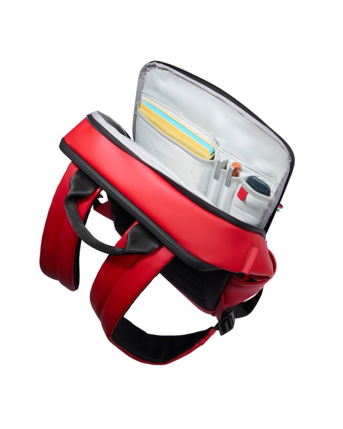 Piquadro - Rubberized fabric backpack...