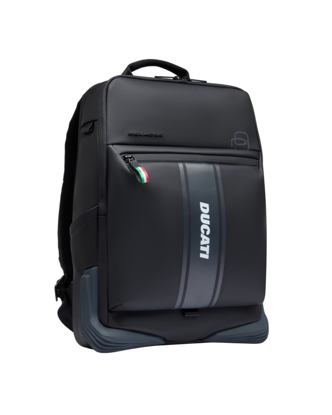 Piquadro - Rubberized fabric backpack...
