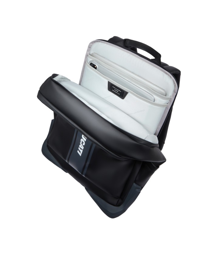 Piquadro - Rubberized fabric backpack...