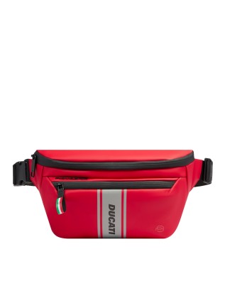 Piquadro - Herren-Gürteltasche aus gummiertem Stoff mit...