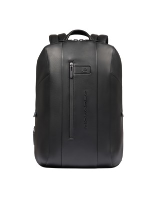  Piquadro - Zaino uomo in pelle porta pc 15.6'' con espansione