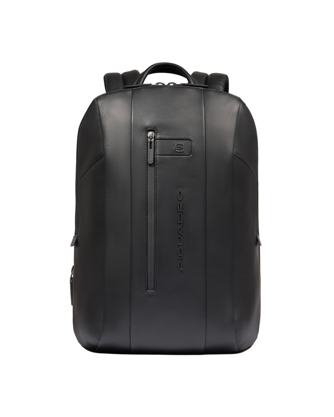  Piquadro - Zaino uomo in pelle porta pc 15.6'' con espansione