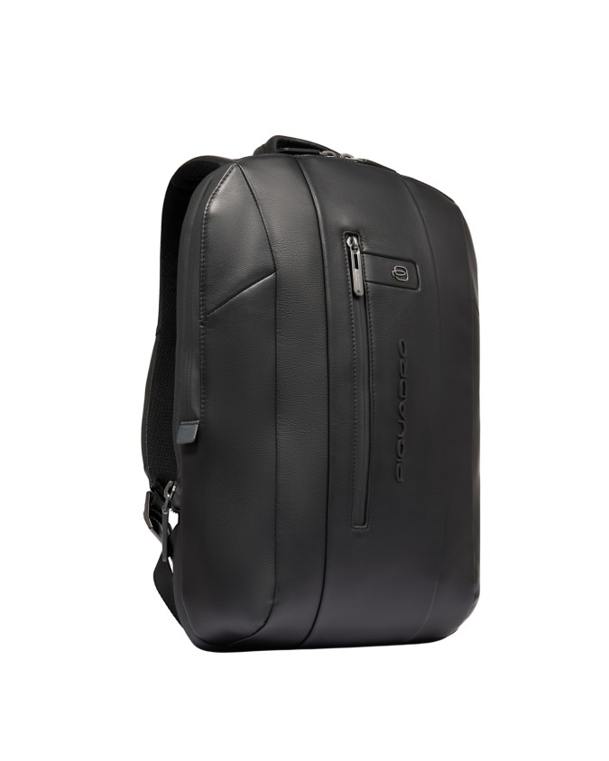  Piquadro - Zaino uomo in pelle porta pc 15.6'' con espansione