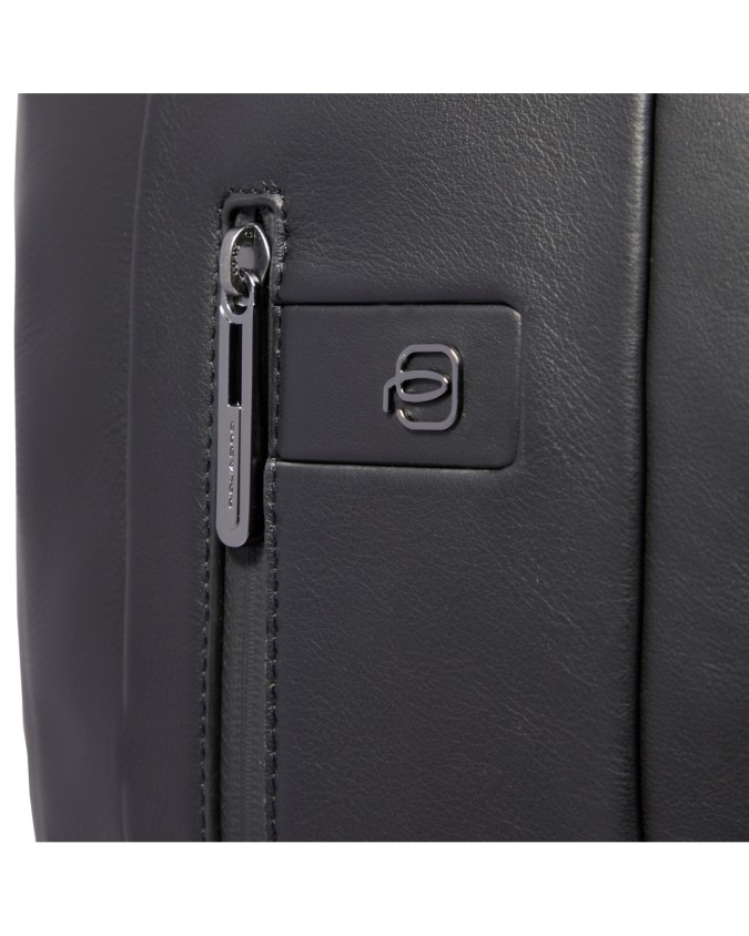  Piquadro - Zaino uomo in pelle porta pc 15.6'' con espansione