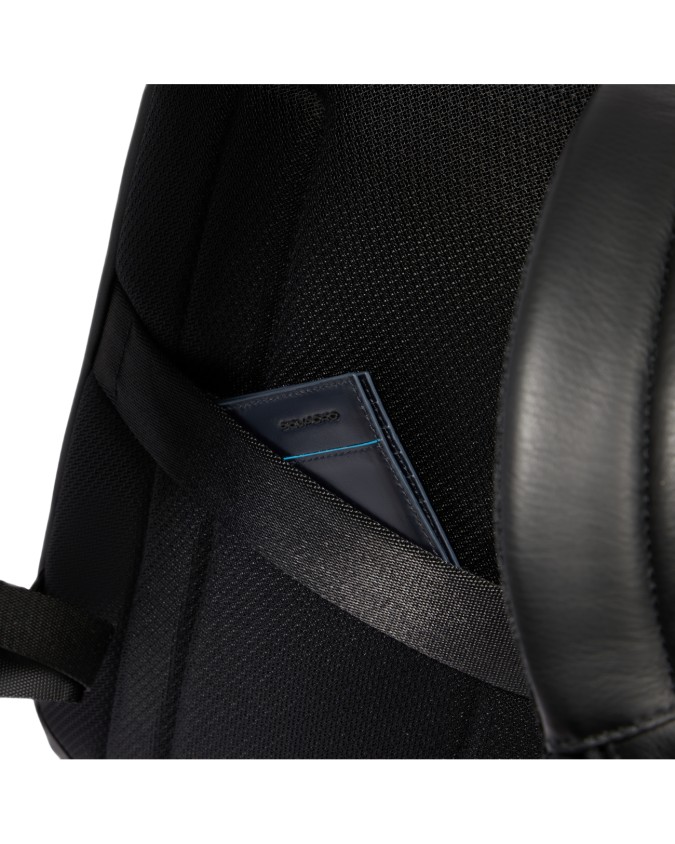  Piquadro - Zaino uomo in pelle porta pc 15.6'' con espansione
