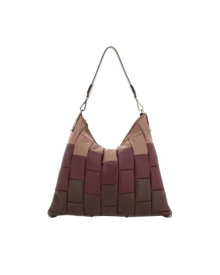 Gabs - Tricolor Gradient Leather Shoulder Bag, Size M,...