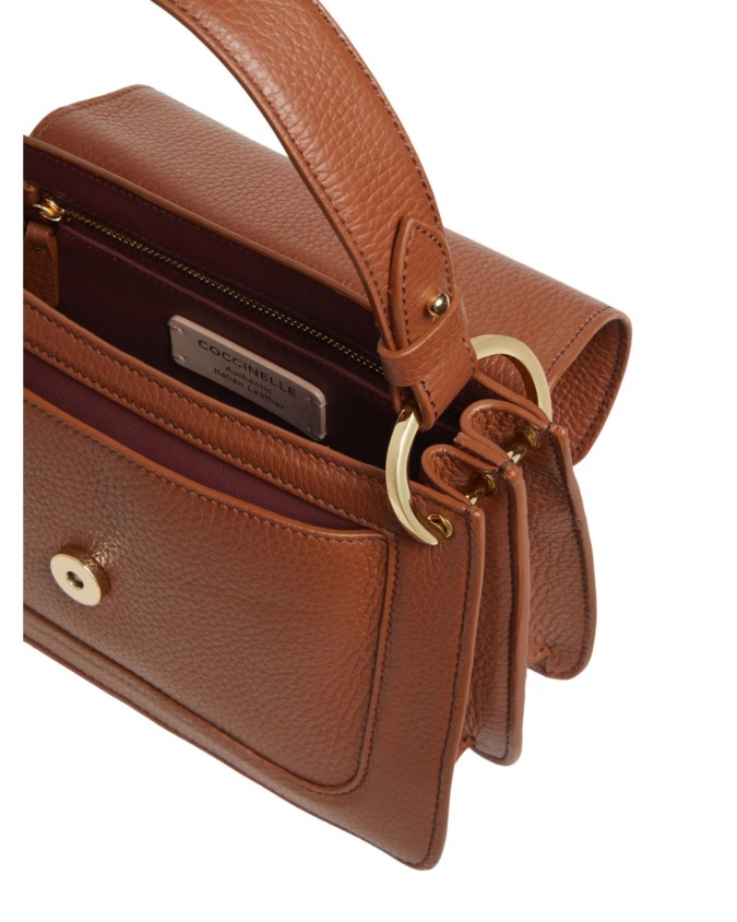  Coccinelle – Borsa a mano in pelle con patta piccola C-ME
