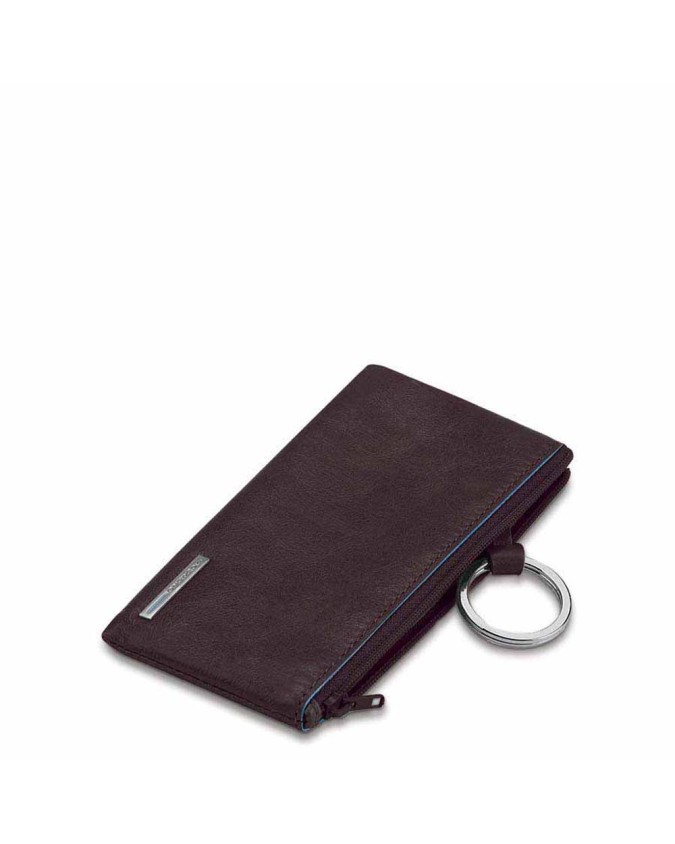 PIQUADRO - Astuccio Portachiavi in Pelle con un anello  - PC1514B2