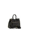  Campomaggi – Borsa shopping grande in pelle con strass a fiori