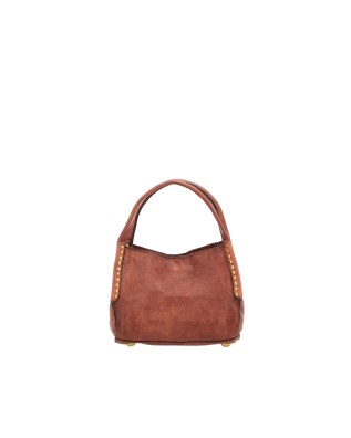  Campomaggi – Mini Borsa shopping in pelle con rivetti Lara 2