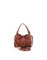  Campomaggi – Mini Borsa shopping in pelle con rivetti Lara