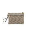  Ynot - Clutch donna con motivo logo all over e laccetto