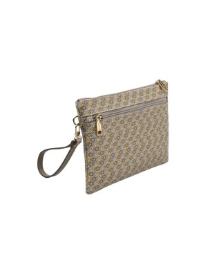 Ynot - Clutch donna con motivo logo all over e laccetto 2