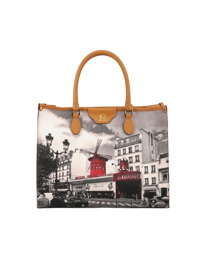  Ynot - Borsa Elegance shopper con stampa all over