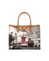  Ynot - Borsa Elegance shopper con stampa all over