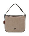 Gabs - Suede and Embossed Leather Shopping Bag, Size M, Ariana