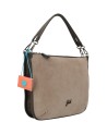 Gabs - Suede and Embossed Leather Shopping Bag, Size M, Ariana