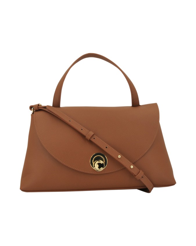  Coccinelle - Borsa a mano con tracolla e patta in pelle Tg. 