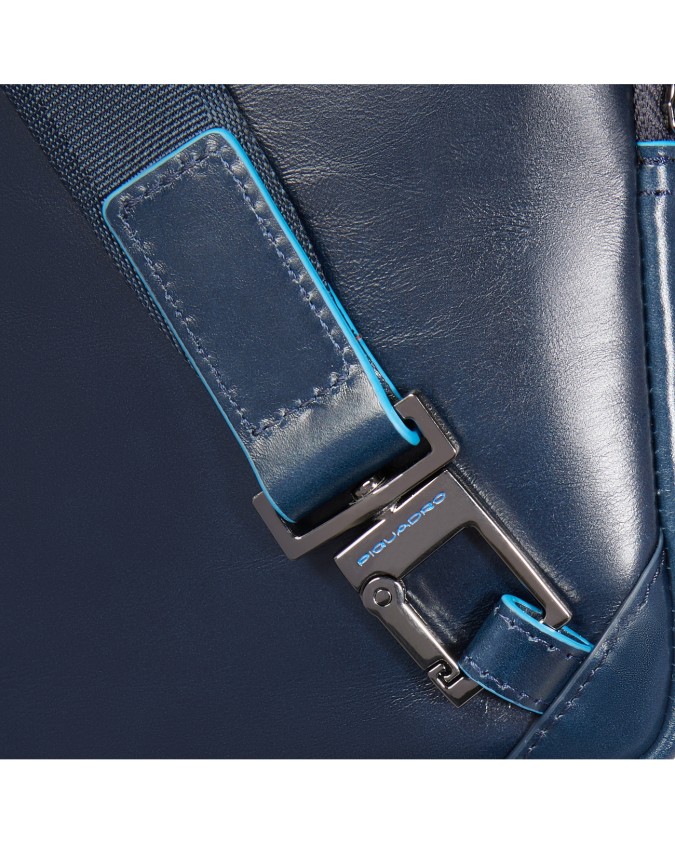  Piquadro – Borsello uomo in pelle a due comparti porta iPad