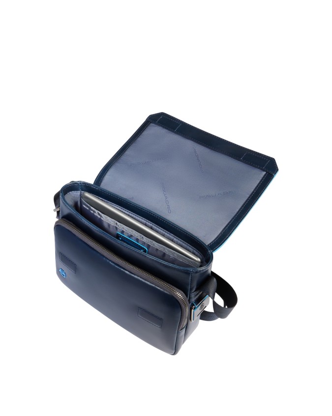  Piquadro – Borsa a tracolla orizzontale 1 comparto porta iPad