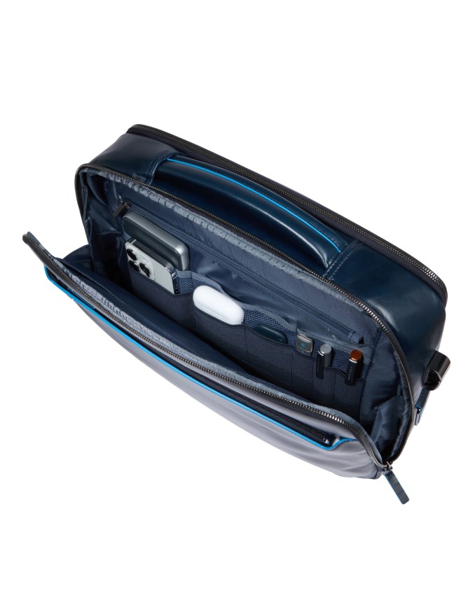  Piquadro – Cartella porta pc 15,6 ‘’ con doppio manico e 2