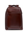 Piquadro - Men's Fast-Check Backpack with 3 Compartments and Space for a 15.6-inch Laptop, Blue Square