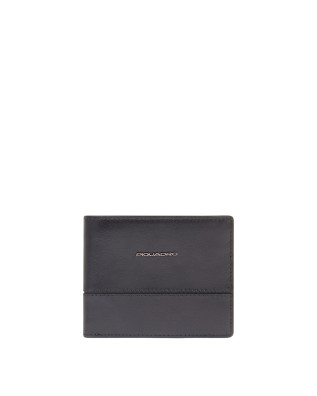 Piquadro – Men's leather wallet with RFID coin pocket