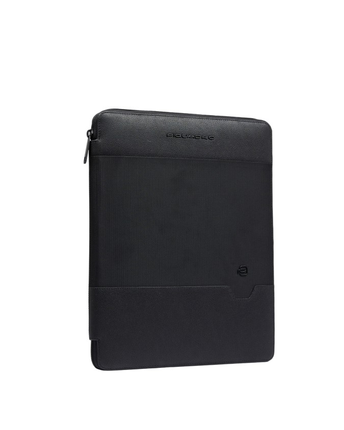 Piquadro - Leather and fabric iPad...