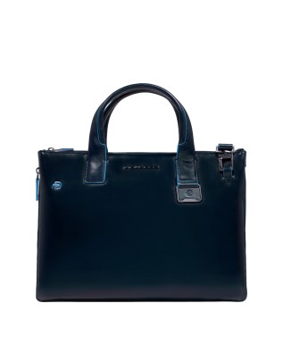 Piquadro - 14-Zoll-Laptoptasche aus Leder mit...