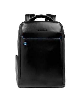 Piquadro - Men's Leather Backpack with Fast-Check 14''...