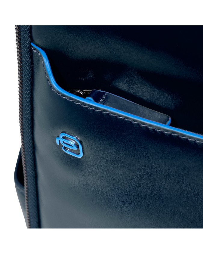  Piquadro - Zaino uomo in pelle fast-check porta pc 14'' Blue